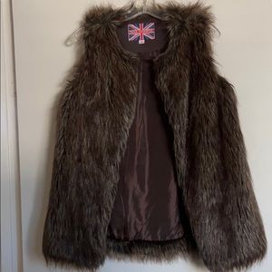 Faux fur vest